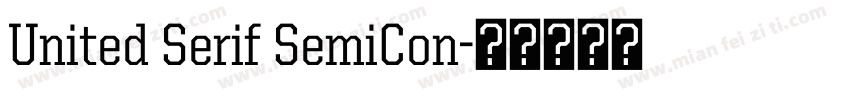 United Serif SemiCon字体转换